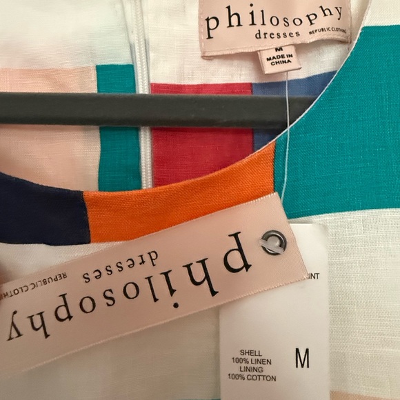 Philosophy Multicolor Checkered Midi Dress - Picture 2 of 4